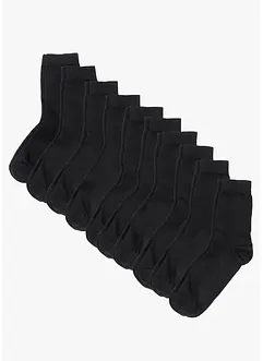 Lot de 10 paires de chaussettes en coton majoritaire, bonprix Lot de 10 paires de chaussettes en coton majoritaire, bonprix
