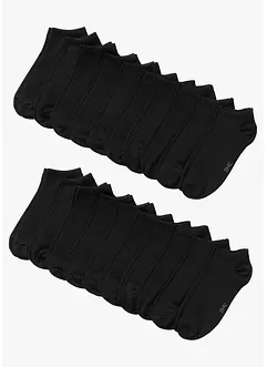 Lot de 20 paires de socquettes en coton majoritaire, bonprix Lot de 20 paires de socquettes en coton majoritaire, bonprix