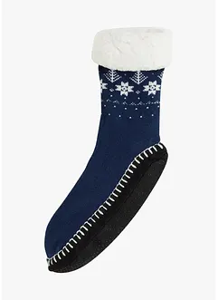 Chaussettes d’intérieur avec semelle antiglisse cousue et doublure moumoute, bonprix Chaussettes d’intérieur avec semelle antiglisse cousue et doublure moumoute, bonprix