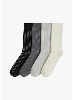 Chaussettes thermiques coton intérieur éponge (lot de 4 paires), bonprix Chaussettes thermiques coton intérieur éponge (lot de 4 paires), bonprix