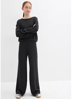 Pull et pantalon en fine maille (ens. 2 pces), viscose majoritaire, bonprix Pull et pantalon en fine maille (ens. 2 pces), viscose majoritaire, bonprix