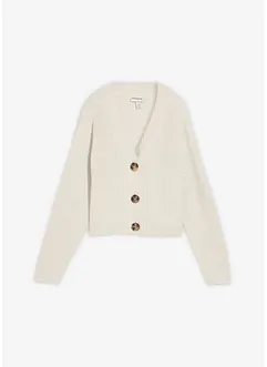 Grobstrickjacke aus reiner Baumwolle, bonprix Grobstrickjacke aus reiner Baumwolle, bonprix