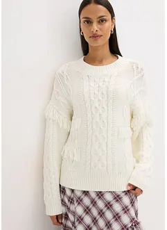 Pull oversize à franges, bonprix Pull oversize à franges, bonprix