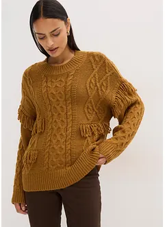 Pull oversize à franges, bonprix Pull oversize à franges, bonprix
