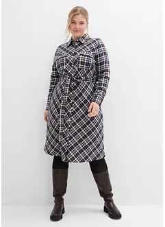 Hemdblusenkleid aus softem Flanell, bonprix Hemdblusenkleid aus softem Flanell, bonprix