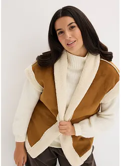 Lammfellimitat-Weste, bonprix Lammfellimitat-Weste, bonprix