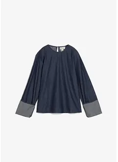 Jeansbluse mit weitem Arm, bonprix Jeansbluse mit weitem Arm, bonprix