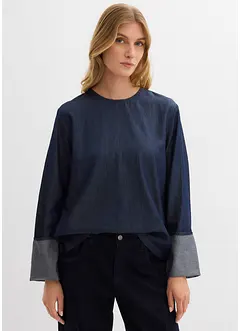 Blouse en jean à manches amples, bonprix Blouse en jean à manches amples, bonprix