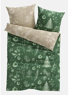 Parure de lit avec motif floral de Noël, bonprix Parure de lit avec motif floral de Noël, bonprix