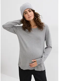 Pull de grossesse 3-en-1 en maille de coton avec top d’allaitement, bonprix Pull de grossesse 3-en-1 en maille de coton avec top d’allaitement, bonprix
