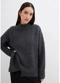 Pullover mit asymmetrischem Saumverlauf und Wollanteil, bonprix Pullover mit asymmetrischem Saumverlauf und Wollanteil, bonprix
