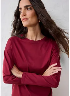 Langarmshirt mit Seidenanteil, bonprix Langarmshirt mit Seidenanteil, bonprix