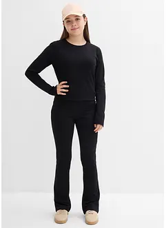 T-shirt manches longues et pantalon en jersey côtelé (ens. 2 pces), bonprix T-shirt manches longues et pantalon en jersey côtelé (ens. 2 pces), bonprix