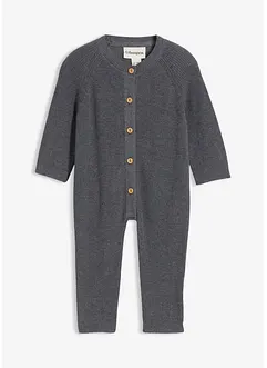Strick-Overall aus reiner Baumwolle, bonprix Strick-Overall aus reiner Baumwolle, bonprix