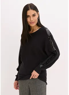 Feinstrickpullover mit Pailletten, bonprix Feinstrickpullover mit Pailletten, bonprix