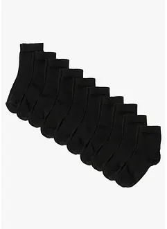 Kurzsocken mit Bio-Baumwolle (10er Pack), bonprix Kurzsocken mit Bio-Baumwolle (10er Pack), bonprix