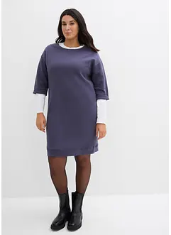 Sweatkleid, 3/4 Arm, innen weich angerauht, bonprix Sweatkleid, 3/4 Arm, innen weich angerauht, bonprix