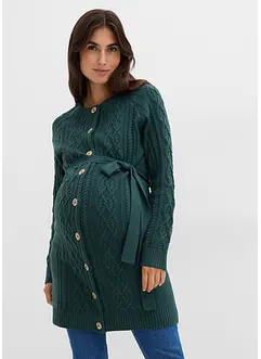 Extra lange Umstands-Strickjacke und Strickkleid aus Baumwoll-Mix, bonprix Extra lange Umstands-Strickjacke und Strickkleid aus Baumwoll-Mix, bonprix