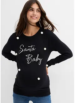 weihnachtlicher Umstandspullover aus Bio-Baumwolle, bonprix weihnachtlicher Umstandspullover aus Bio-Baumwolle, bonprix