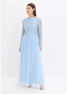 Maxikleid mit Paillettenstickerei, bonprix Maxikleid mit Paillettenstickerei, bonprix