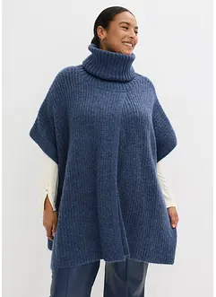 Pull poncho en laine mélangée, bonprix Pull poncho en laine mélangée, bonprix