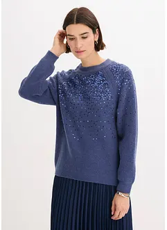 Pullover mit Pailletten, bonprix Pullover mit Pailletten, bonprix