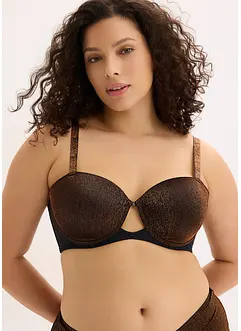 Soutien-gorge balconnet en matière brillante, bonprix Soutien-gorge balconnet en matière brillante, bonprix