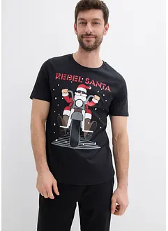 T-Shirt mit Weihnachtsmotiv aus reiner Bio-Baumwolle, bonprix T-Shirt mit Weihnachtsmotiv aus reiner Bio-Baumwolle, bonprix