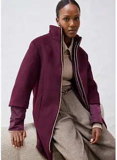 Wollmantel mit Daunen-Innenjacke (2tlg. Set), bonprix Wollmantel mit Daunen-Innenjacke (2tlg. Set), bonprix