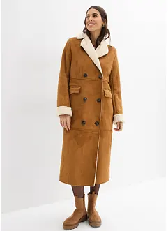 Manteau effet peau retournée avec doublure sherpa, bonprix Manteau effet peau retournée avec doublure sherpa, bonprix