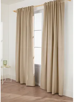 Thermo Verdunkelungsvorhang mit samtiger Oberfläche (1er Pack), bonprix Thermo Verdunkelungsvorhang mit samtiger Oberfläche (1er Pack), bonprix