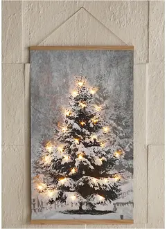 Affiche suspendue LED avec sapin de Noël, bonprix Affiche suspendue LED avec sapin de Noël, bonprix