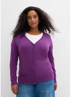 Gilet boutonné en maille fine, bonprix Gilet boutonné en maille fine, bonprix