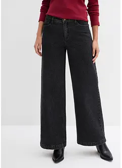 Wide-Leg-Jeans, Mid Waist, Full Length, bonprix Wide-Leg-Jeans, Mid Waist, Full Length, bonprix
