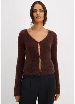 Feinstrickjacke aus Federgarn, bonprix Feinstrickjacke aus Federgarn, bonprix