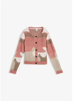 Gemusterte Strickjacke mit Knopfleiste, bonprix Gemusterte Strickjacke mit Knopfleiste, bonprix