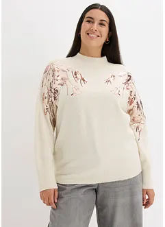 Oversize-Pullover mit Pailletten, bonprix Oversize-Pullover mit Pailletten, bonprix