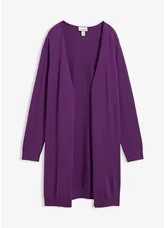 Longstrickjacke mit Rollkanten, bonprix Longstrickjacke mit Rollkanten, bonprix