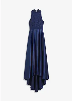 Maxikleid aus glänzendem Satin mit Spitze, bonprix Maxikleid aus glänzendem Satin mit Spitze, bonprix