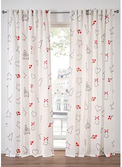 Gardine mit weihnachtlichem Design (1er Pack), bonprix Gardine mit weihnachtlichem Design (1er Pack), bonprix