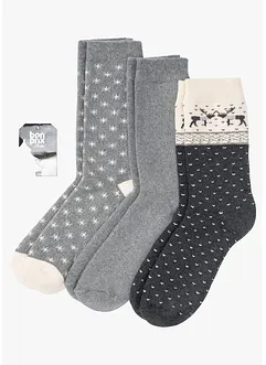 Thermo Socken mit Bio-Baumwolle (3er Pack), bonprix Thermo Socken mit Bio-Baumwolle (3er Pack), bonprix