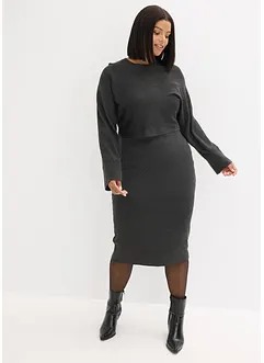 Gestricktes Kleiderset (2-tlg. Set), bonprix Gestricktes Kleiderset (2-tlg. Set), bonprix