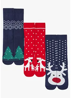 Lot de 3 paires de chaussettes thermiques avec intérieur éponge doux, bonprix Lot de 3 paires de chaussettes thermiques avec intérieur éponge doux, bonprix