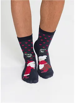 Lot de 3 paires de chaussettes de Noël, bonprix Lot de 3 paires de chaussettes de Noël, bonprix