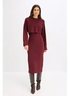 Gestricktes Kleiderset (2-tlg. Set), bonprix Gestricktes Kleiderset (2-tlg. Set), bonprix