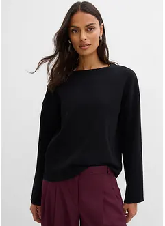 T-shirt manches longues côtelé, bonprix T-shirt manches longues côtelé, bonprix
