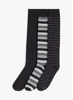 Thermo Kniestrümpfe mit weichem Innenfrottee mit Bio-Baumwolle (3er Pack), bonprix Thermo Kniestrümpfe mit weichem Innenfrottee mit Bio-Baumwolle (3er Pack), bonprix