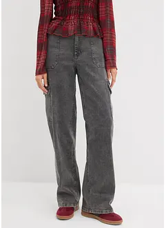 Pantalon cargo taille haute, bonprix Pantalon cargo taille haute, bonprix