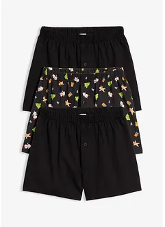 Lockere Boxershorts aus reiner Baumwolle (3er Pack), bonprix Lockere Boxershorts aus reiner Baumwolle (3er Pack), bonprix