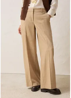 Wollhose mit Fischgratmuster, bonprix Wollhose mit Fischgratmuster, bonprix